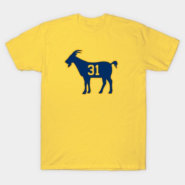 INDY GOAT - 31 - Gold T-Shirt by KFig21